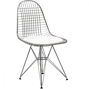 Tower Dining Side Chair in White LC024