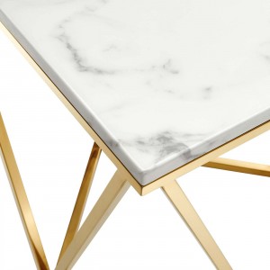 Gold Metal End Table LT-921