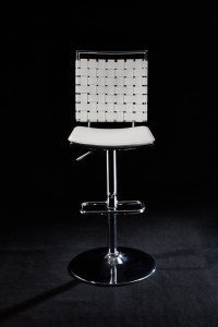 Fuse Adjustable Armless Bar Stool in White LC-046L