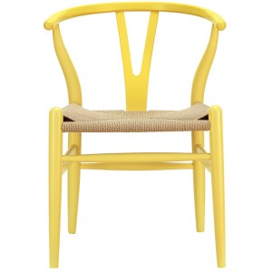 Amish Dining Metal Armchair in Yellow LC003