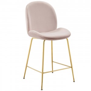 Beetle Chair Counter stool Gold Legs LC-717A