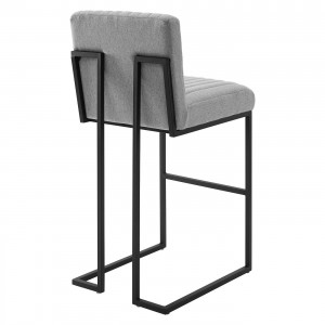 Black Mild Steel Upholstered Fabric Bar stool LC-838D-C