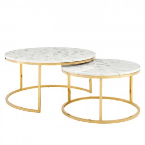 Artificial Marble Nesting Coffee Table LT-923G