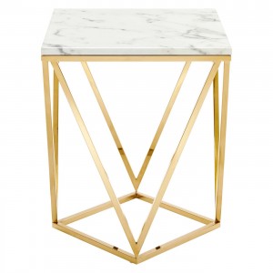 Gold Metal End Table LT-921