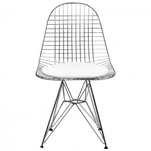 Tower Dining Side Chair in White LC024