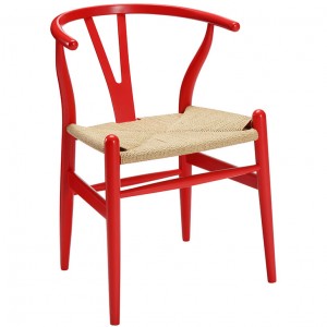 Amish Dining Metal Armchair in Red LC-532