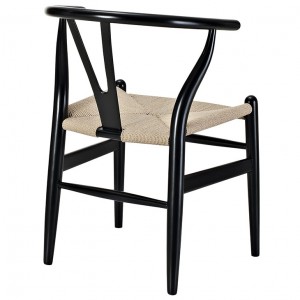 Amish Dining Metal Armchair in Black LC003