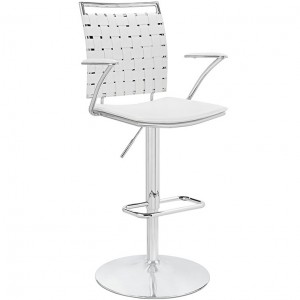 Fuse Adjustable Bar Stool in White LC-045L