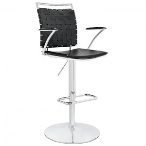 Fuse Adjustable Bar Stool in Black LC-045L