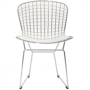 CAD Dining Side Chair in White LC023