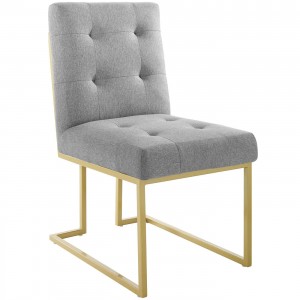 Metal Painted Gold Fabric Dining Chair LC-827C