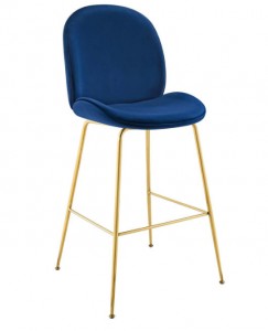 Beetle Barheight Chair Gold Legs LC-718A