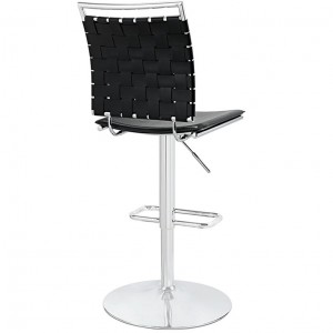 Fuse Adjustable Armless Bar Stool in Black LC046