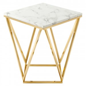 Gold Metal End Table LT-921