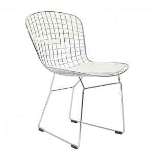 CAD Dining Side Chair in White LC023