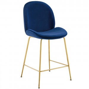 Beetle Chair Counter stool Gold Legs LC-717A