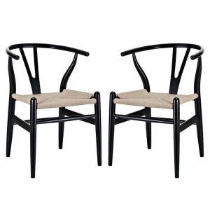 Metal Dining Armchair in Black LC-532