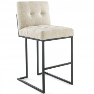 Black Mild Steel Upholstered Fabric Bar Stool LC-838D