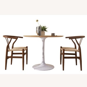 Amish Dining Metal Armchair in Brown LC003