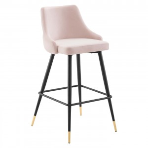 Velvet Fabric Bar Stool LC-912H