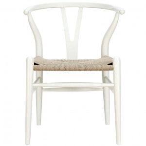 Amish Dining Metal Armchair in White LC003